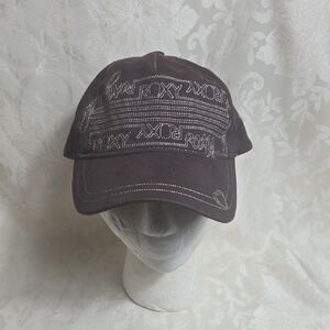 Roxy Brown Embroidered Logo Baseball Cap
